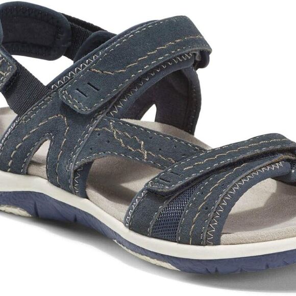 EARTH ORIGINS SAVOY SAILOR Comfort Sandals Strappy size 7 Black Worn Once - Picture 1 of 11